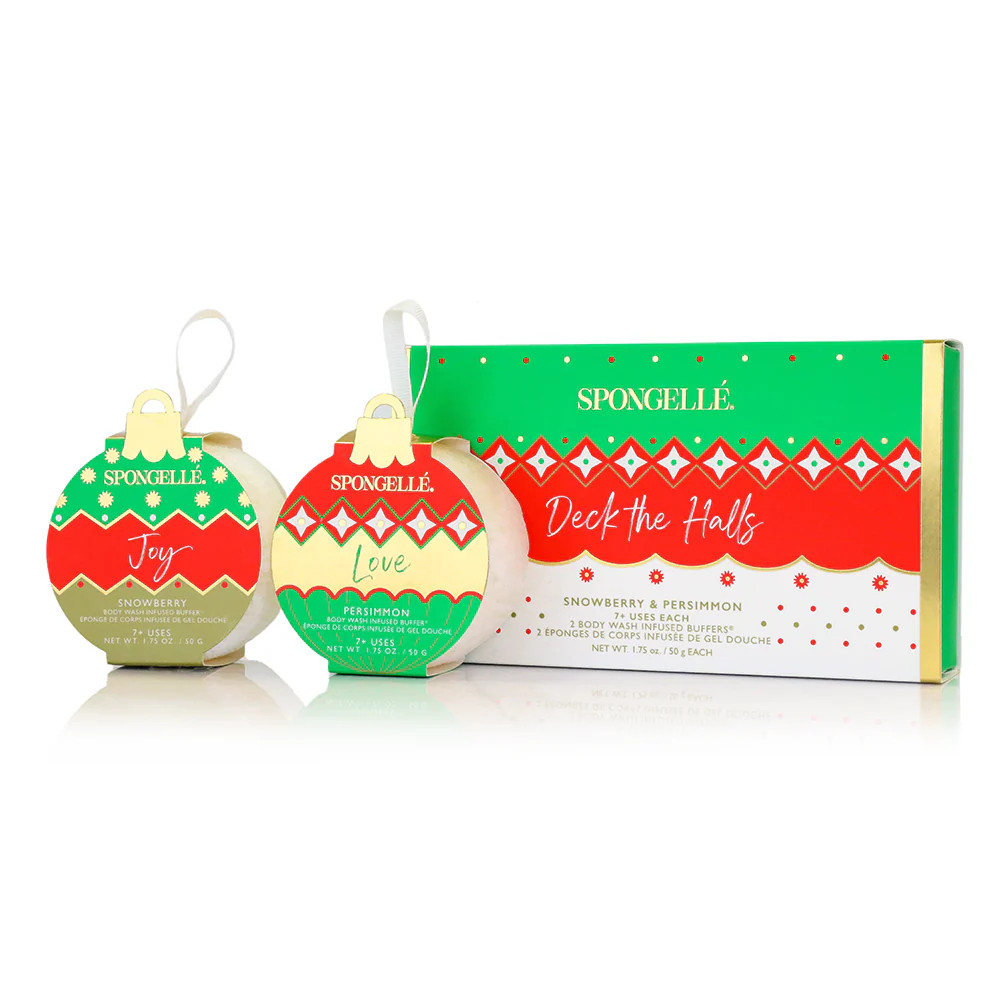 Deck the Halls | Holiday Ornament Gift Set | Spongelle