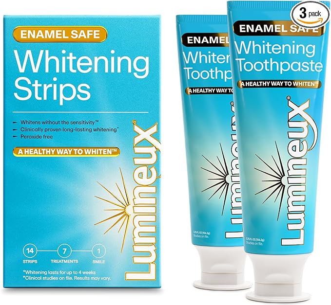 Lumineux Whitening Starter Set – Peroxide Free - Enamel Safe for Whiter Teeth – Includes 7 Wh... | Amazon (US)
