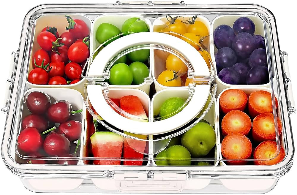 GUANFU Polypropylene Ivory White Snack Box | Party, Picnic, Road Trip, Travel, Beach | Fruit, Can... | Amazon (US)