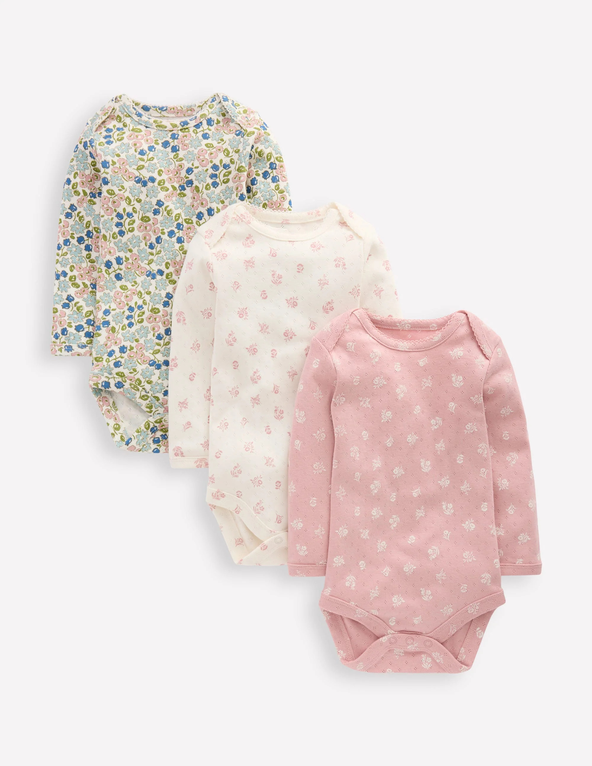 3-pack Pointelle Bodies-Multi Ditsy Floral | Boden (US)