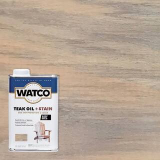 1 Quart Teak Oil in Greystone | The Home Depot