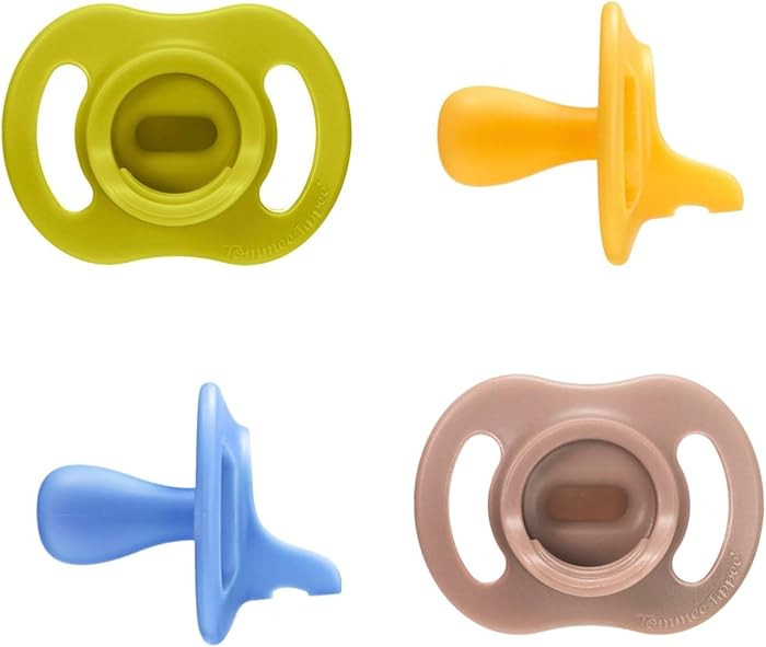 Tommee Tippee Ultra-Light StayPut Pacifier, One-Piece Silicone Design, 6-18m, 4 Pack | Amazon (US)