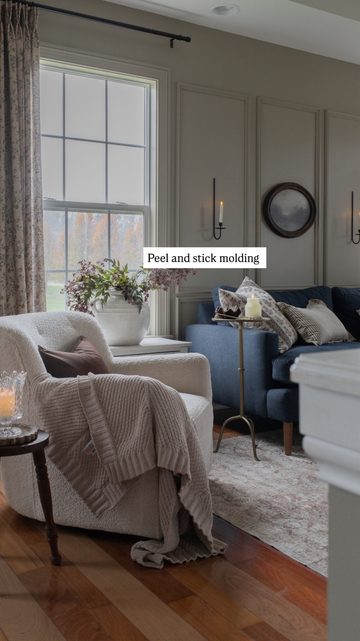 I added peel and stick wall molding to my living room and it turned out so well. 

living room makeover, family room makeover,  

 #LTKHome #LTKSaleAlert #LTKFindsUnder100