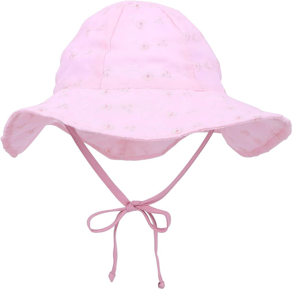 UPF 50+ UV Ray Sun Protection Wide Brim Baby Sun Hat | Amazon (US)