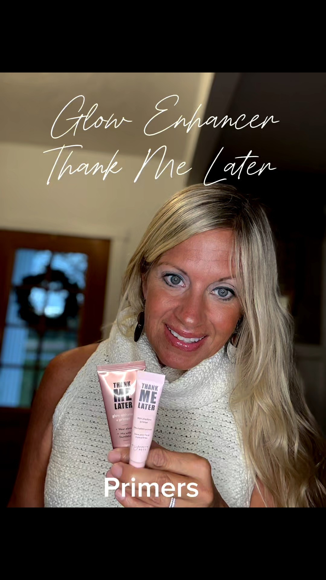 ✨ READY FOR MAKEUP THAT LASTS AND SKIN THAT SHINES? ✨
Say hello to my latest obsession: Elizabeth Mott “Thank Me Later” illuminating Face Primer the one step your skin and makeup routine have been waiting for!  I’m wearing light sheer glow.  Find it on my LTK.  #ad#ElizabethMottilluminatinf face primer

💫 WHY I LOVE IT:
	•	A silky-smooth primer that creates the perfect canvas — minimizing pores and fine lines while prepping for makeup.  ￼
	•	Lightweight, cruelty-free K-Beauty formula — no heavy feel, no compromise.  ￼
	•	Long-wearing effect: makeup stays in place, skin looks polished for hours. (Yep — you’ll thank yourself later.)

#LTKBeauty