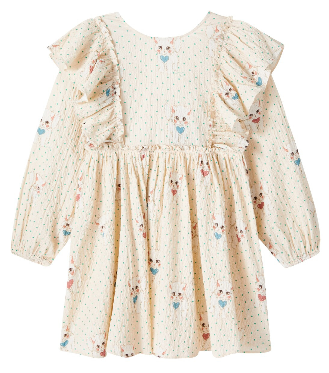 Elin bow-detail cotton seersucker dress | Mytheresa (US/CA)