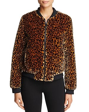 Bagatelle Leopard Faux-Fur Bomber Jacket | Bloomingdale's (US)