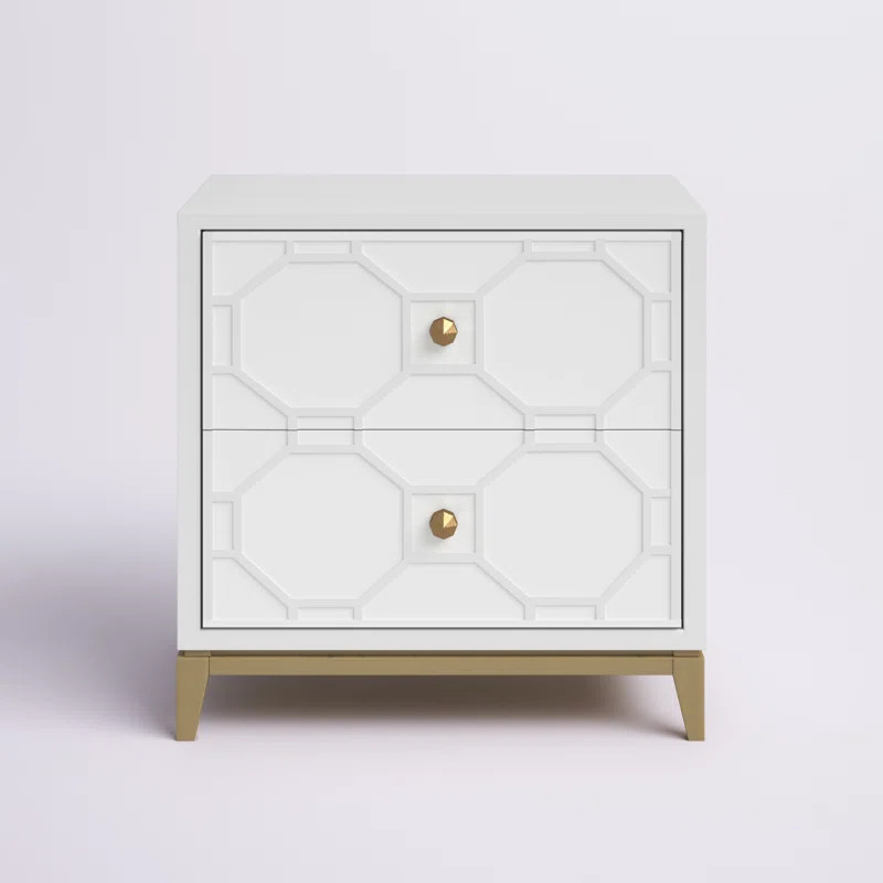 Yazmin Solid + Manufactured Wood Nightstand | Wayfair North America