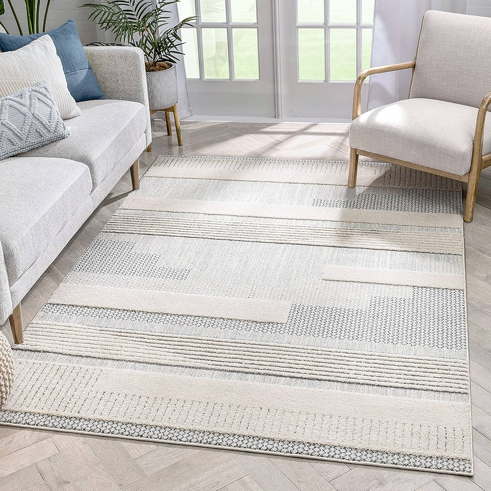 Well Woven Brer Light Blue Abstract Geometric Tribal (5'3" x 7'3") Area Rug | Amazon (US)