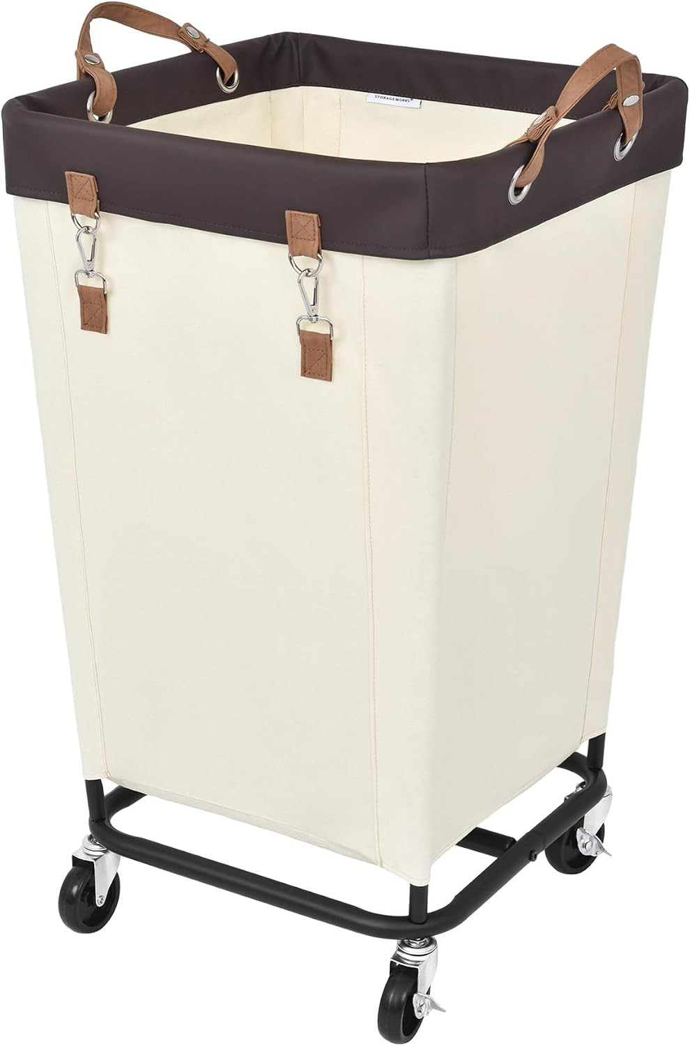StorageWorks 160L Laundry Basket with Wheels, Rolling Hampers for Clothing | Amazon (US)