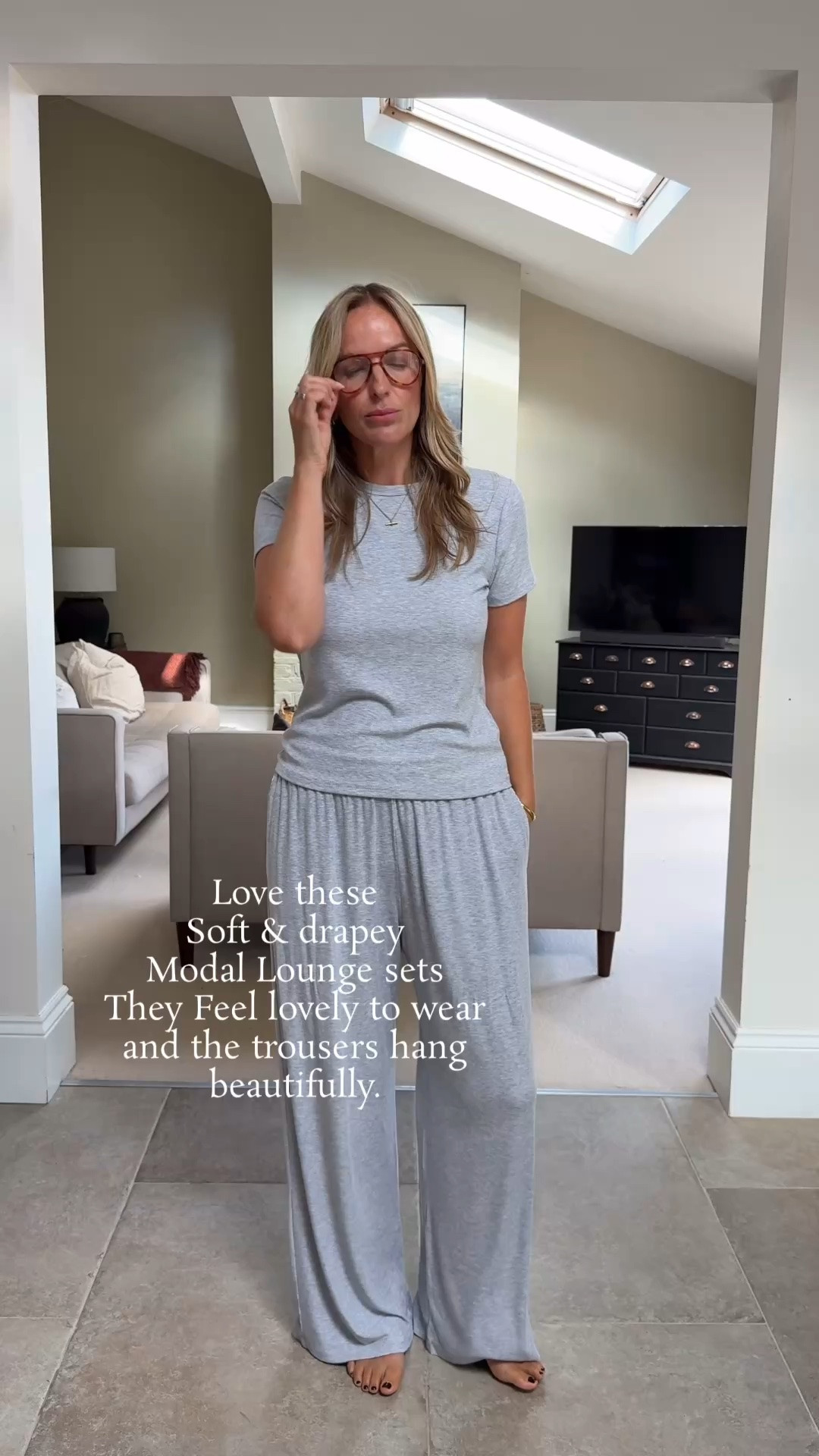 *currently 15-30% off everything 
Use code AFCLARE to get an additional 15% off everything in stores and online at checkout from 28/8/26 - 31/8/26 
in UK and Europe. Excludes clearance and gift cards. See details online.

Soft , drapey & super comforting loungewear . 
The trousers in this set hang so well - it’s a pleasure to wear . 

92% modal 9% elastane 
Wearing large in top and trousers 
Regular length - although i think I’d prefer long (especially at home) 

Ad

#LTKuk #LTKhome #LTKsale