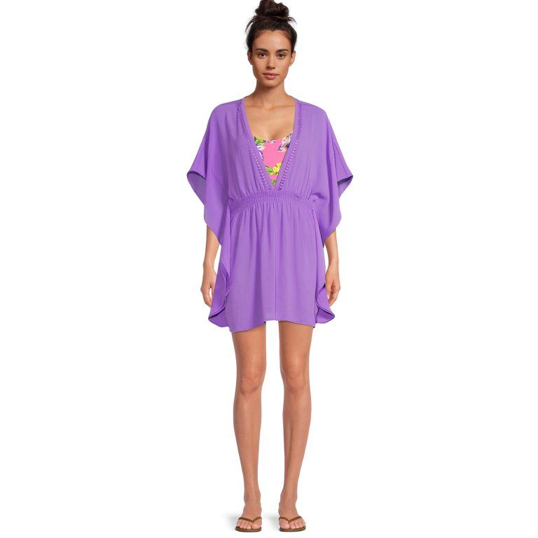 No Boundaries Juniors' Chiffon Caftan Cover Up | Walmart (US)