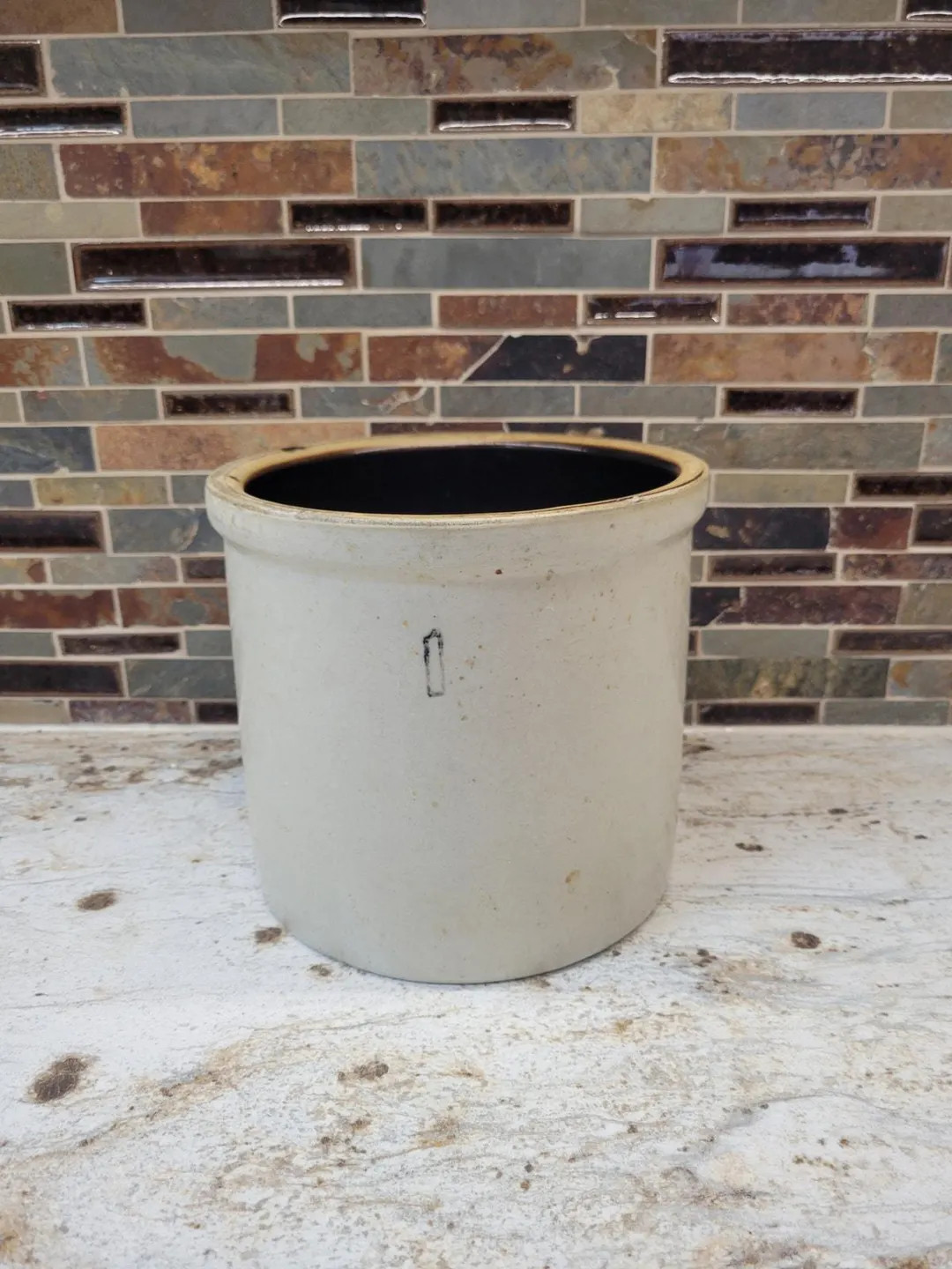 Vintage Stoneware Crock, One Gallon Butter, Farmhouse Primitive, Country Kitchen - Etsy | Etsy (Global)