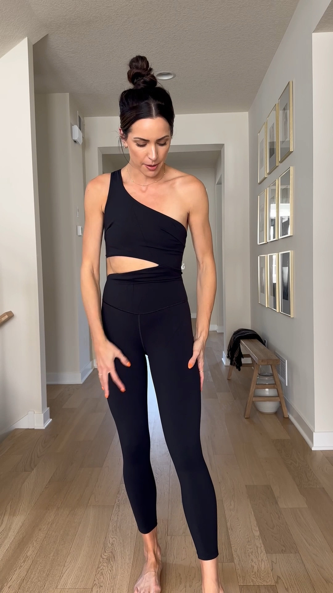 Workout onesie: true to size (S) double lined on top, sweat wicking material 

FP movement #fpmovement 

#LTKFind #LTKfit #LTKstyletip