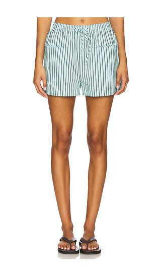 Hanalei Short in Teal Navy Stripe | Revolve Clothing (Global)