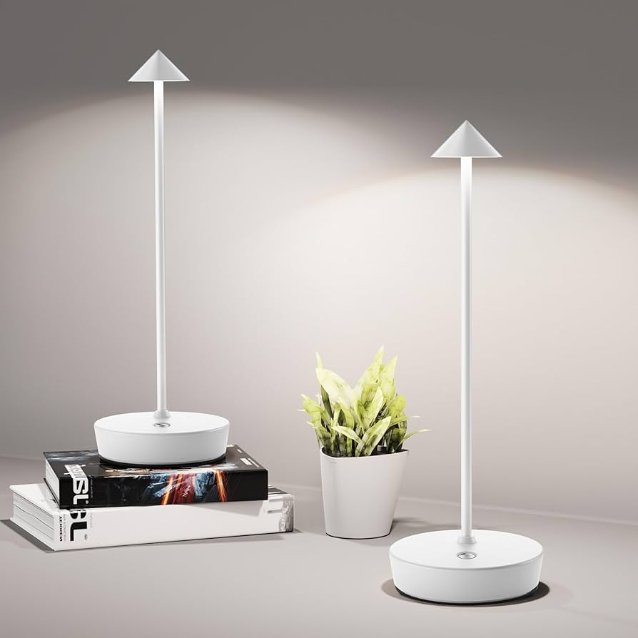Cordless Table Lamps Rechargeable, 6000mAh Battery Operated LED Desk Lamp Outdoor Waterproof Port... | Amazon (US)