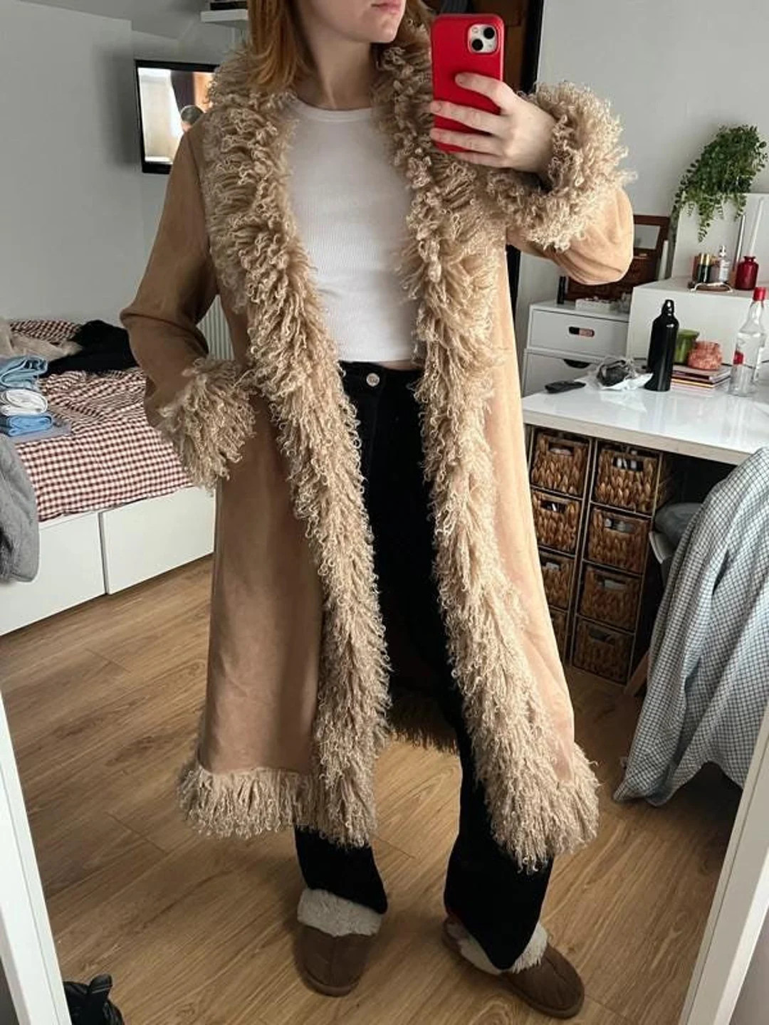 Women's Penny Lane Coat Long Afghan Coat Vintage Shearling Coat Winter Sheepskin Coat Boho Hippie... | Etsy (US)