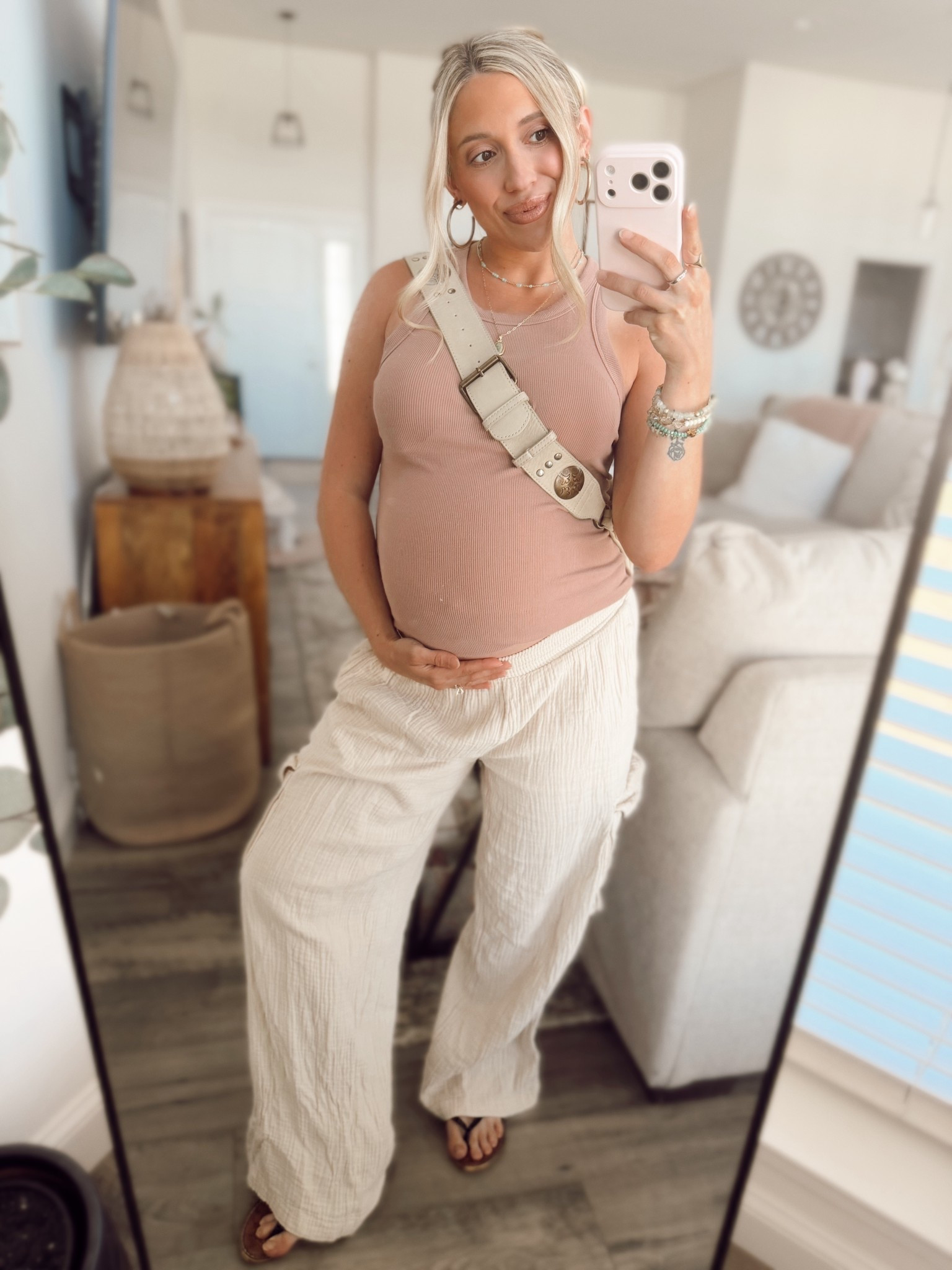 Living in these @Aerie wide leg pants! 🤌🏻 perfect for pregnancy! 

#LTKmomlife #LTKBump #LTKU
