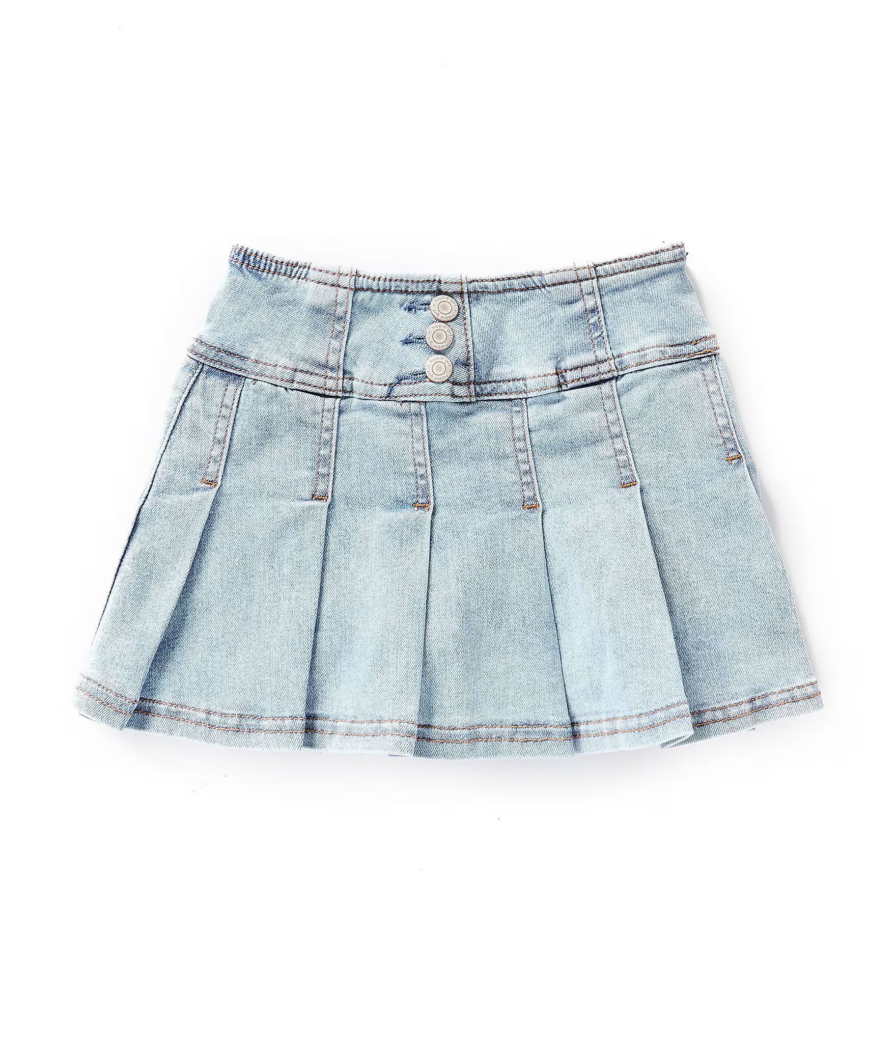 Hippie Girl Little Girls 4-6X Pleated Denim Skirt | Dillard's | Dillard's