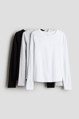 H & M - 3-pack Jersey Tops - White | H&M (US + CA)
