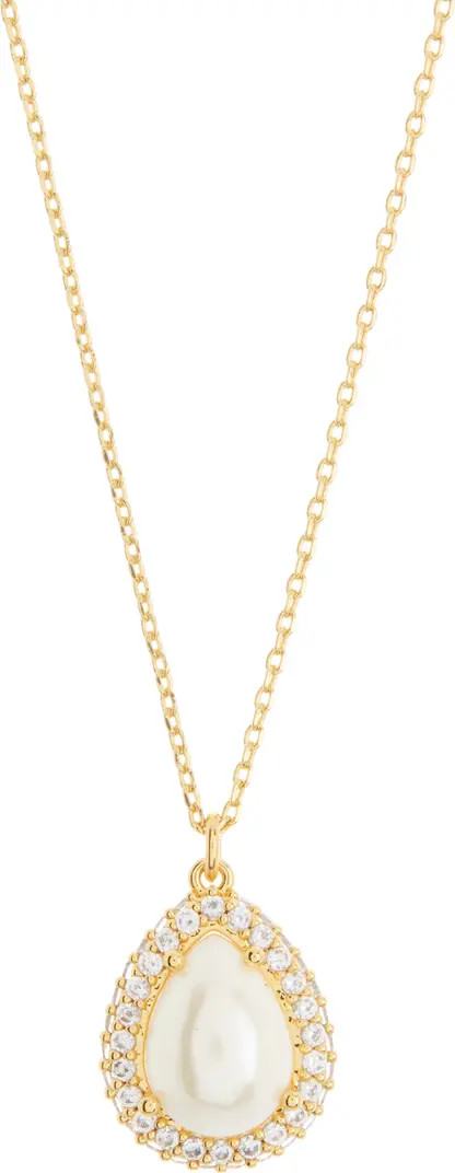 brilliant statements pavé halo pendant necklace | Nordstrom Rack