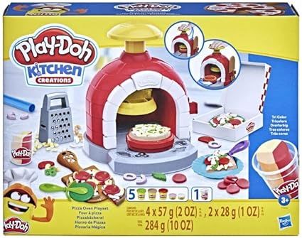 Hasbro Play-Doh Kitchen Creations Pizza Oven Playset, Play Food Toy for Kids 3 Years and Up, 6 Ca... | Amazon (CA)