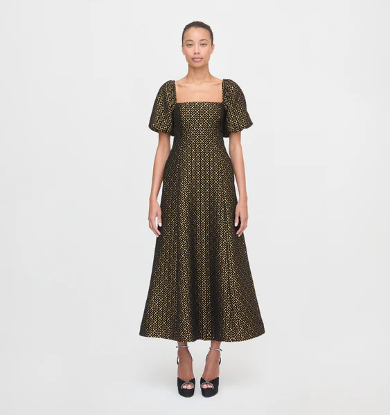 The Matilda Dress - Metallic Brocade | Hill House Home US