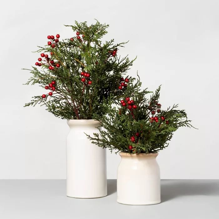 Cedar and Berry Faux Arrangement - Hearth & Hand™ with Magnolia | Target