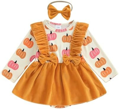 Halloween Baby Clothes Infant Girl Bat Tulle Tutu Romper Dress Toddler Long Sleeve Dresses Fall W... | Amazon (US)