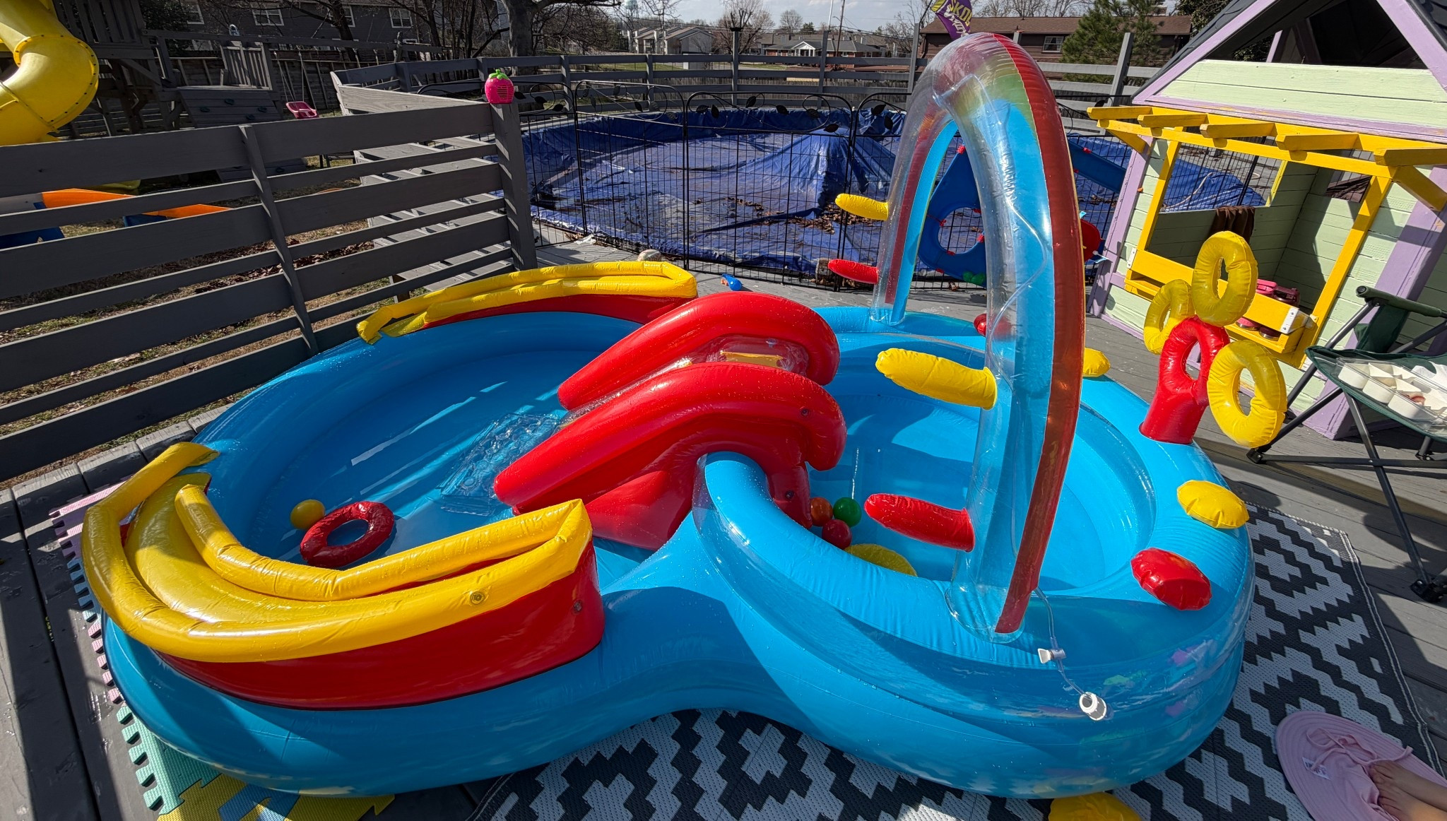 Intex Rainbow Ring Inflatable Play Center with Slide and Games for Kids

#LTKSpringSale #LTKKids #LTKSwim