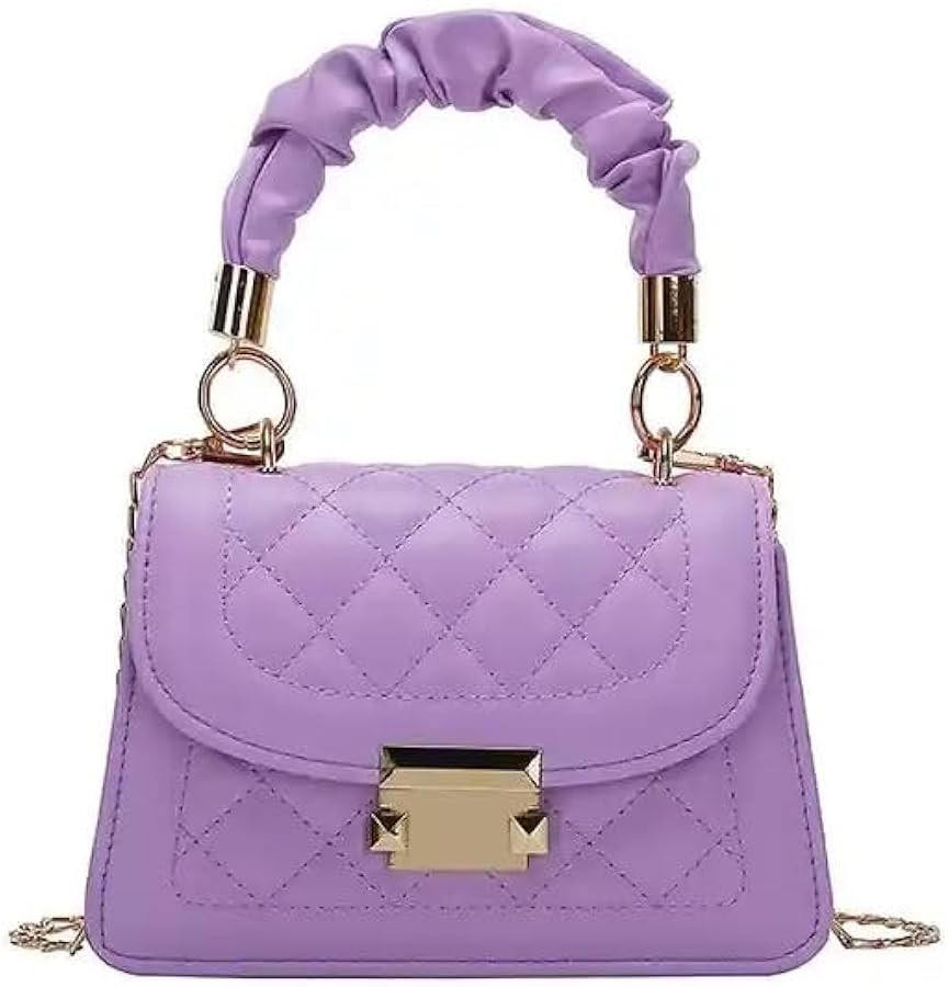 Stylish Korean Diamond Lattice Design Small Shoulder Bag | Amazon (US)