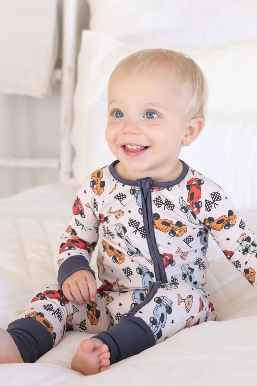 Pit Crew Convertible Zip Romper | Caden Lane