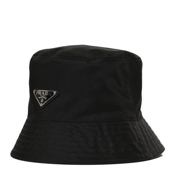 PRADA Nylon Bucket Hat XL Black | Fashionphile