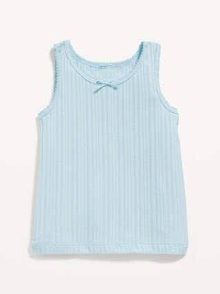 Pointelle-Knit Tank Top for Toddler Girls | Old Navy (US)