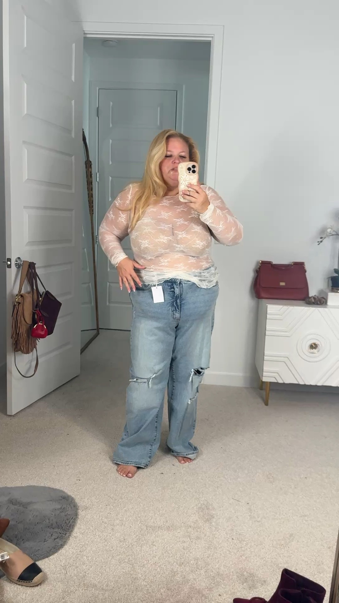 These jeans are absolutely perfect! Wide leg, the perfect amount of baggy! Available in actual plus sizes I’m wearing size 18 W and the top is super cute. I’m wearing the 2X I feel like it does run a little bit more snug than this brand usually so that’s why I sized up.

#LTKSaleAlert #LTKPlusSize #LTKootd