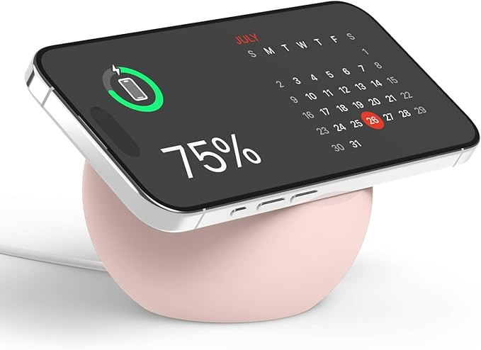 elago MS2 Charging Stand Compatible with MagSafe Charger - Premium Silicone Stand Compatible with... | Amazon (US)