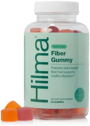 Hilma Prebiotic Fiber Gummies, Daily Fiber Supplement, Gummies for Adults, Supports Gut Health fo... | Amazon (US)