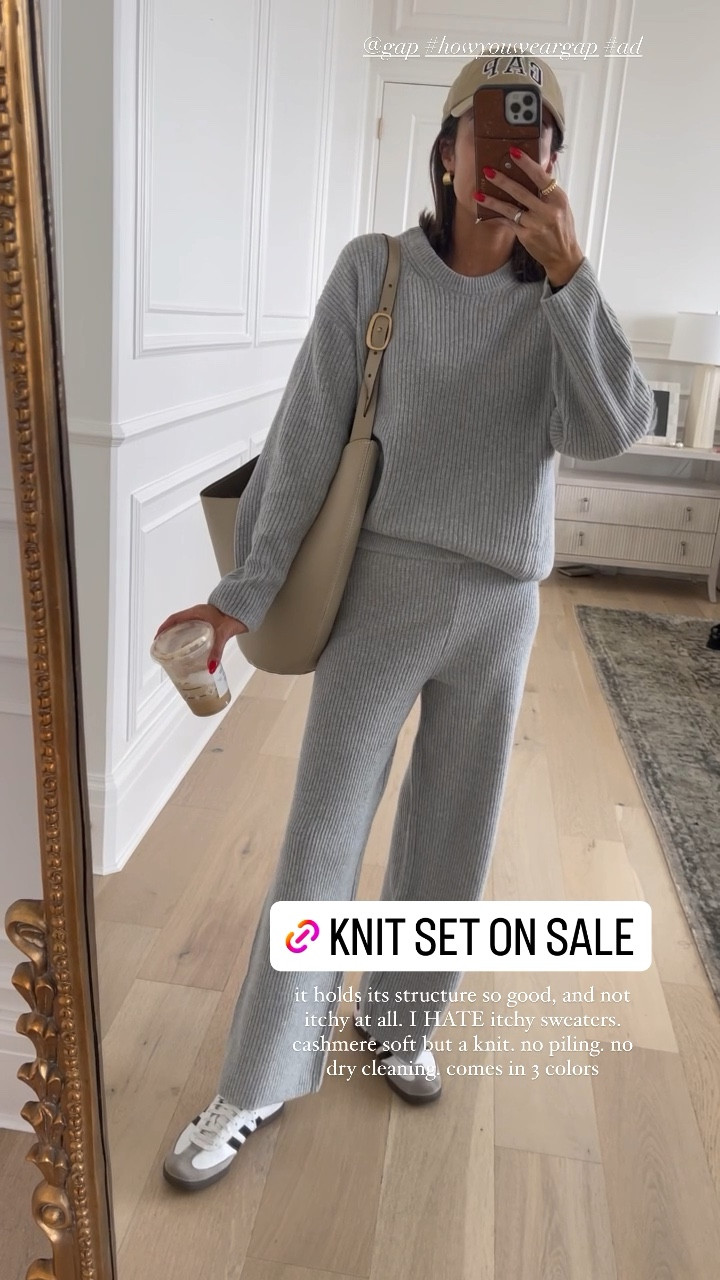 CashSoft Cable-Knit Sweater Pants