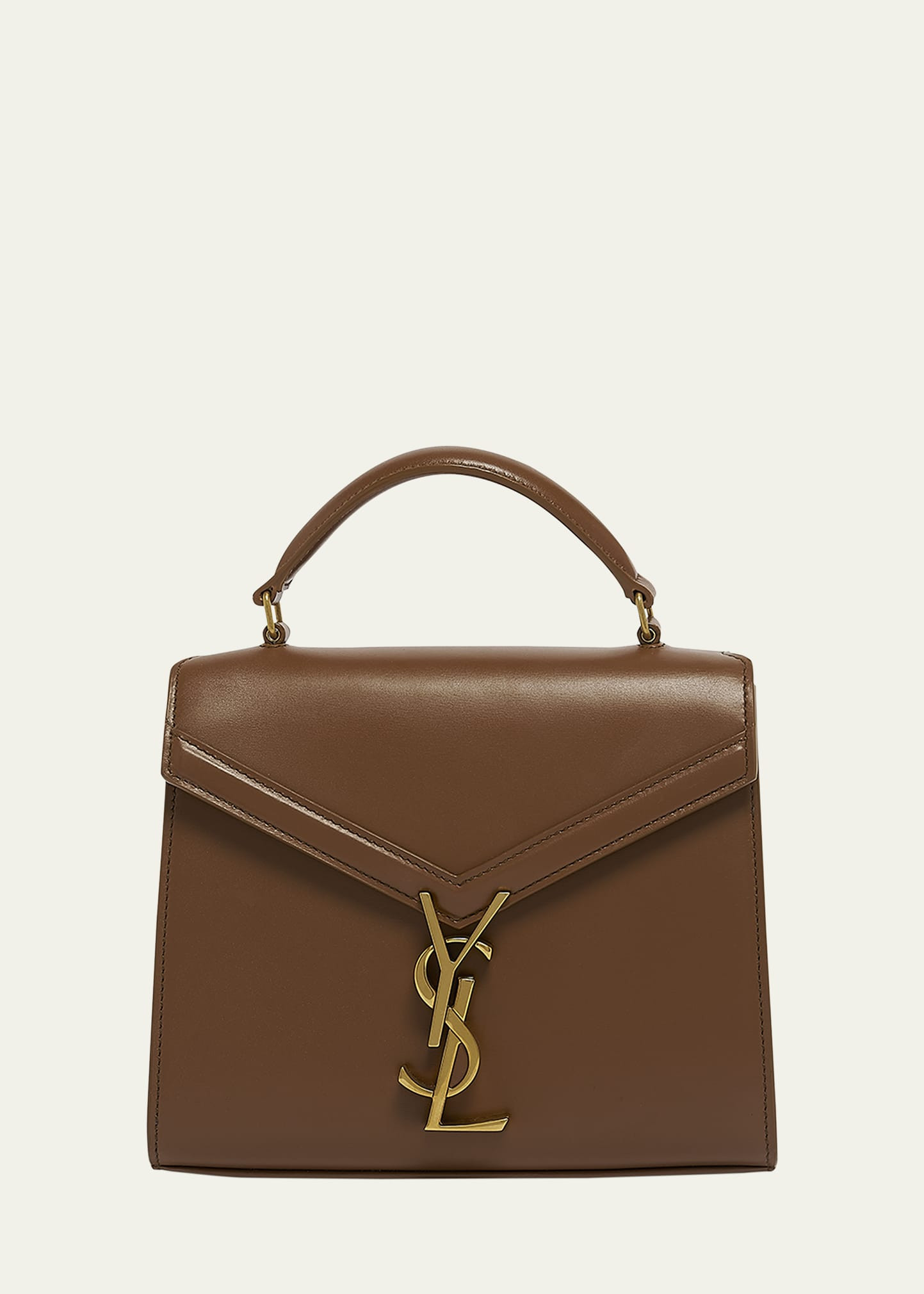 Saint Laurent Cassandre Mini Monogram YSL Box Calf Top-Handle Bag | Bergdorf Goodman