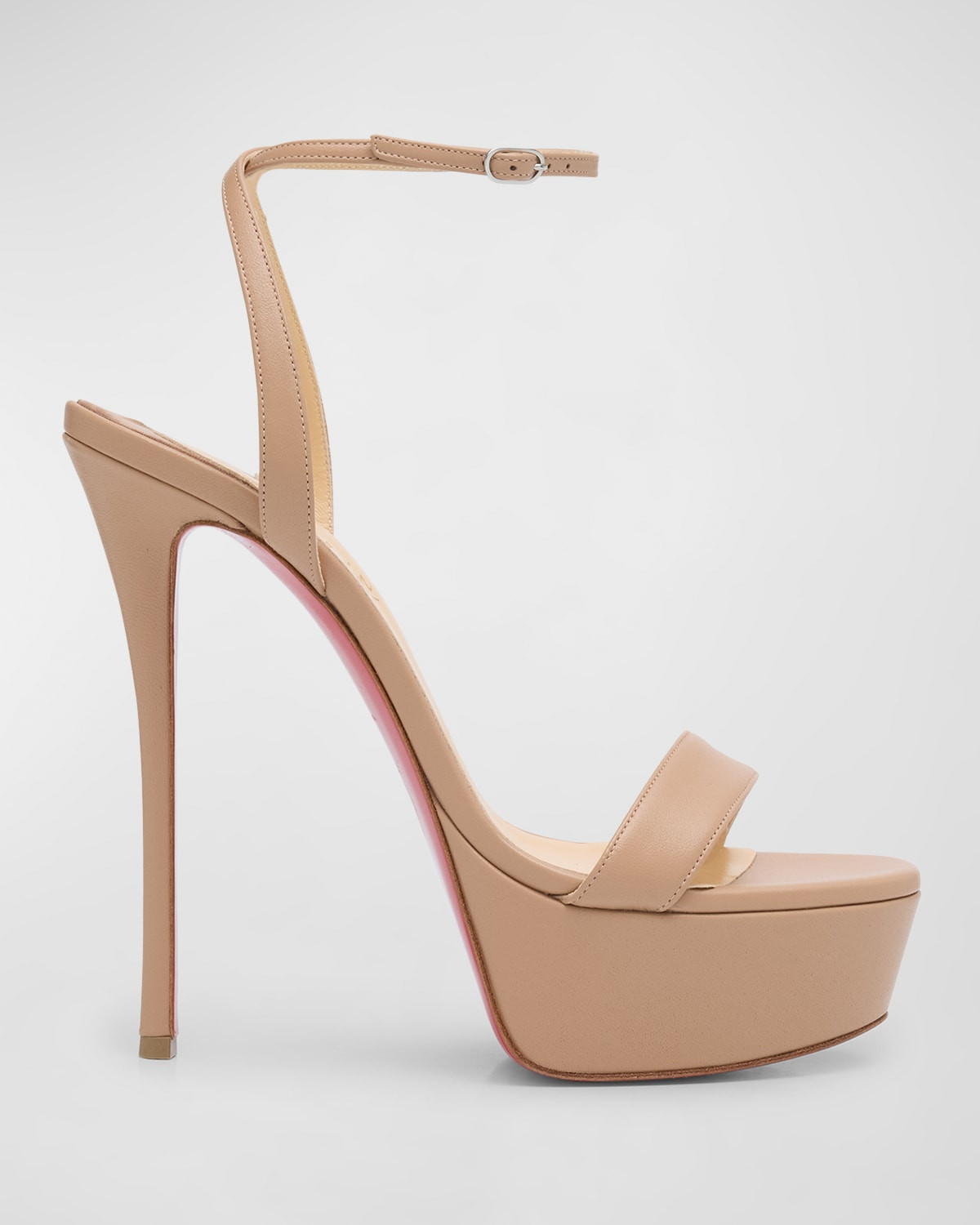150mm Loubi Queen Platform Sandals | Neiman Marcus