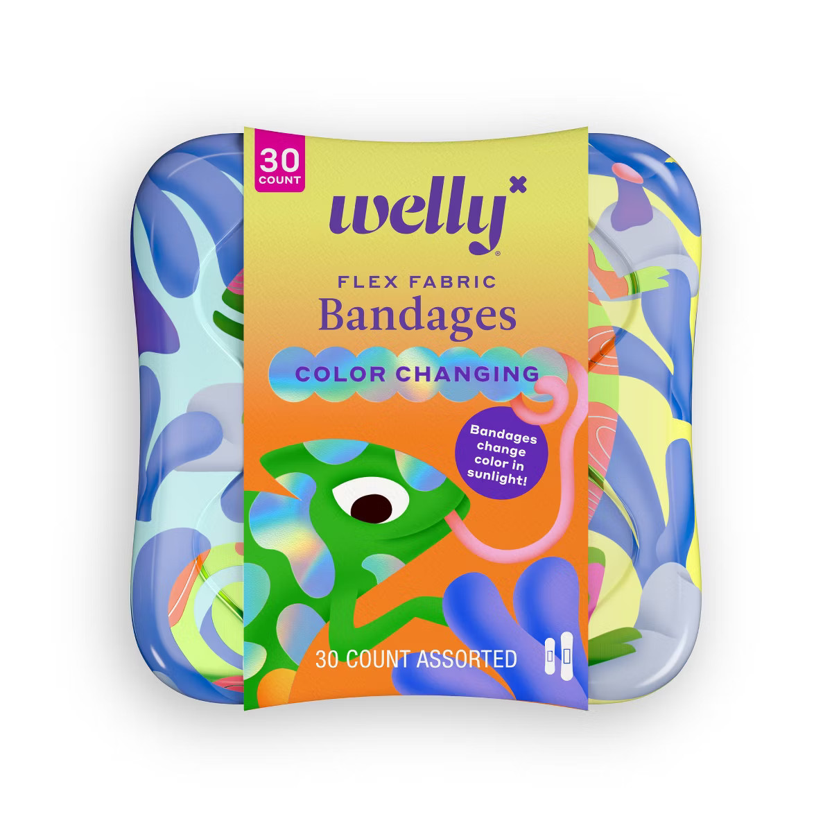Welly Color Changing Flex Fabric Bandages - 30ct | Target