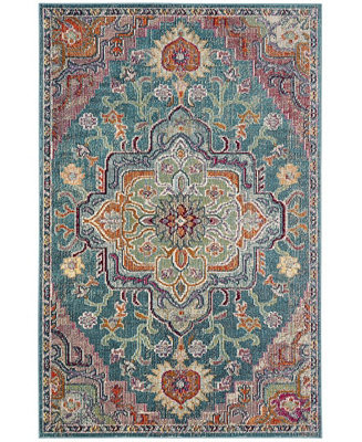 Safavieh Crystal Teal and Rose 10' x 14' Area Rug & Reviews - Rugs - Macy's | Macys (US)