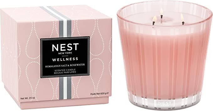 NEST New York Himalayan Salt & Rosewater Scented 3-Wick Candle | Amazon (US)