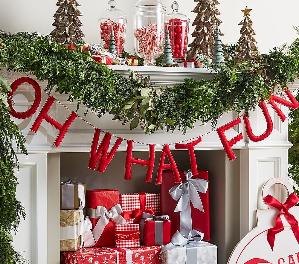 Oh What Fun Christmas Garland | Pottery Barn Kids