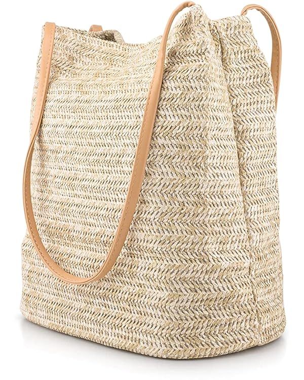 Oct17 Women Straw Beach Bag tote Shoulder Bag Summer Handbag | Amazon (US)