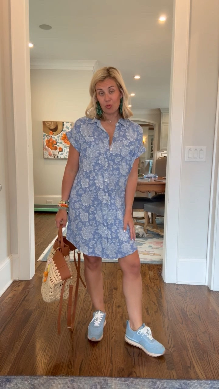 Such a cute dress!! This is a gauze material, which is so nice and lightweight. I’m in xs dress & 8 sneaker. 

*code Catherine20 at Allie + Bess

#LTKdayinmylife #LTKmomlife #LTKSaleAlert