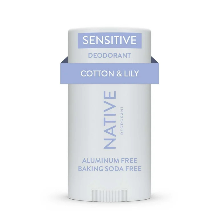 Native Sensitive Deodorant, Cotton & Lily, Aluminum Free, Sulfate Free, Paraben Free 2.65 oz | Walmart (US)