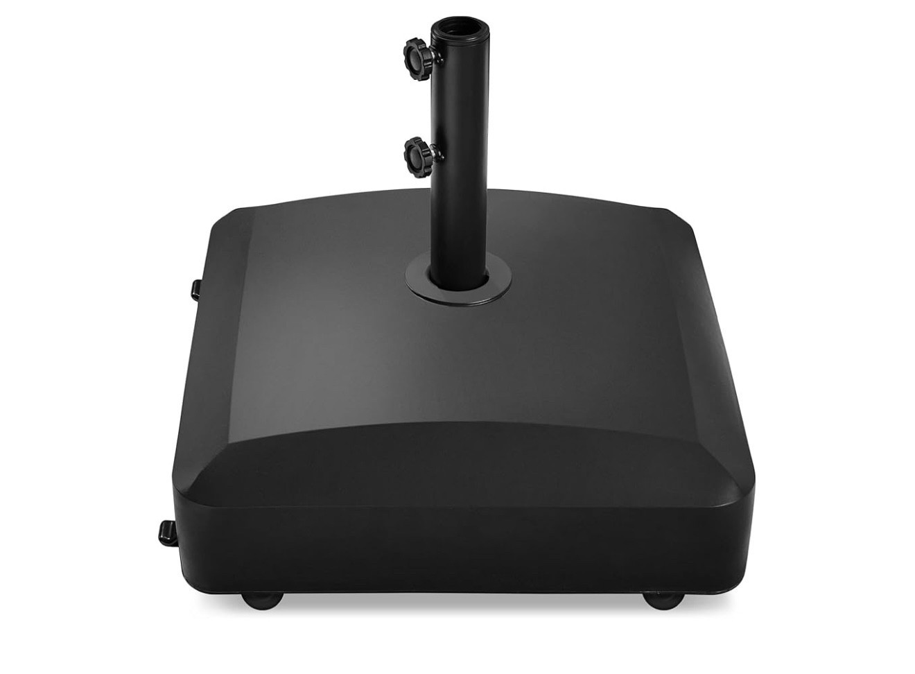 Best Choice Products 123lb Capacity Fillable Mobile Umbrella Base Heavy Duty Market Stand for Patio, Deck, Poolside w/ 4 Wheels, 2 Locks, 2 Knobs, Wind-Resistant Design - Black

#LTKHome #LTKSeasonal #LTKSaleAlert