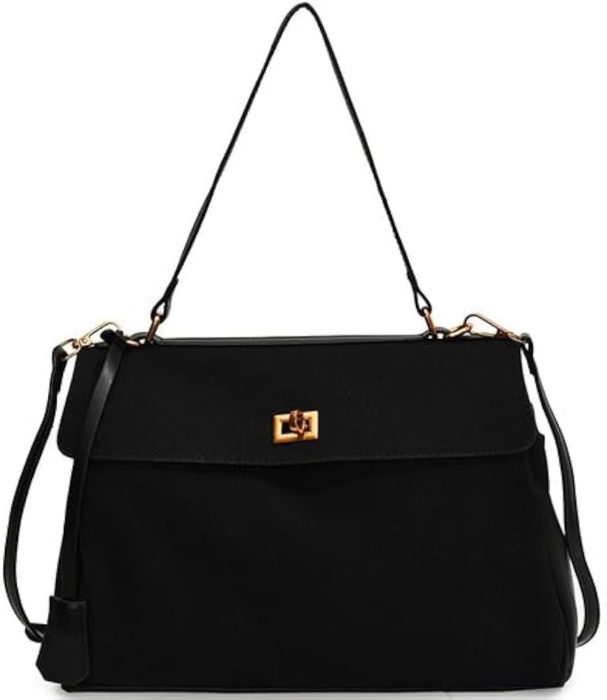 Suede Shoulder Bag Slouchy Hobo Handbag Brown Suede Tote Bag for Women Fall Purse Satchel Handbag... | Amazon (US)