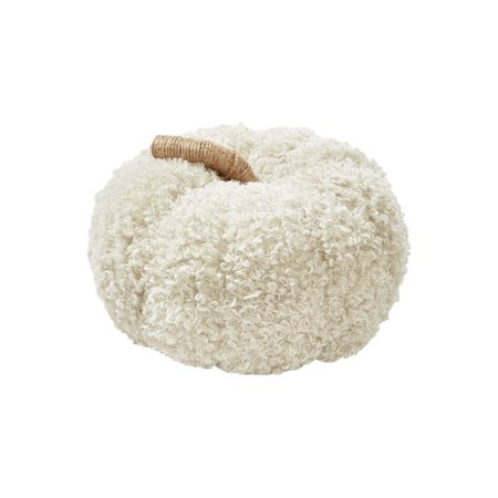 Mainstays Shaped Pumpkin Decorative Pillow Shaped 7.5 x11.5 Ivory 1 Pack | Walmart (US)